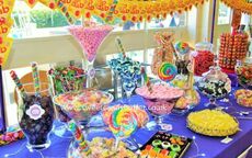 Luxury sweets and candy buffet table hire Midlands, wedding sweets, party pick and mix table hire
